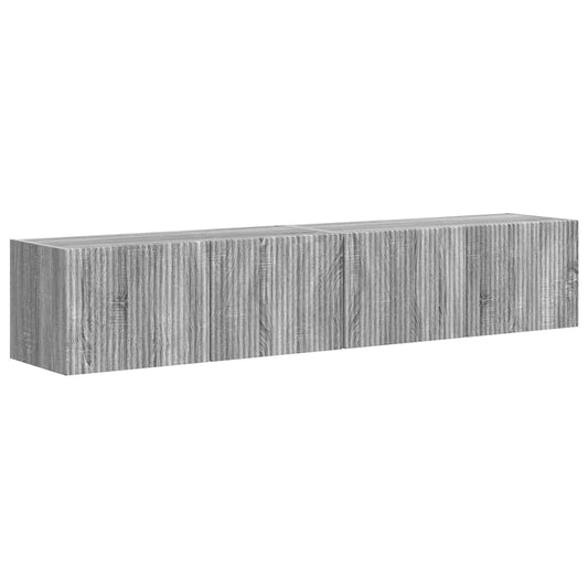 TV Wall Cabinet 2 pcs Grey Sonoma 78.5 x 31 x 29.5 cm TV Wall Cabinet 2 pcs Grey Sonoma 78.5 x 31 x 29.5 cm