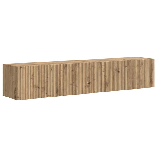 TV Wall Cabinet 2 pcs Artisian Oak 78.5 x 31 x 29.5 cm TV Wall Cabinet 2 pcs Artisian Oak 78.5 x 31 x 29.5 cm