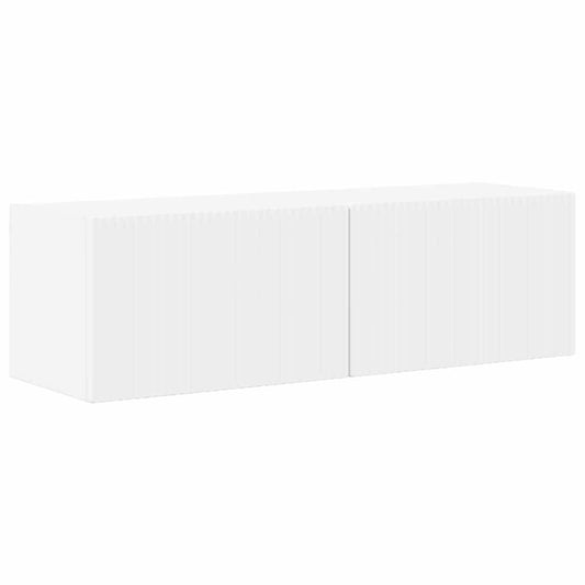 TV Wall Cabinet 98 x 31 x 29.5 cm White Engineered Wood TV Wall Cabinet 98 x 31 x 29.5 cm White Engineered Wood