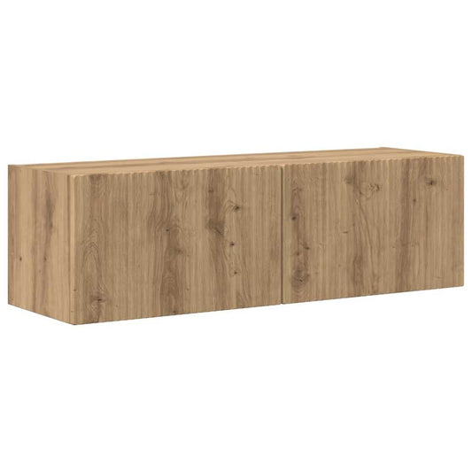 TV Wall Cabinet 98 x 31 x 29.5 cm Artisian Oak Engineered Wood TV Wall Cabinet 98 x 31 x 29.5 cm Artisian Oak Engineered Wood