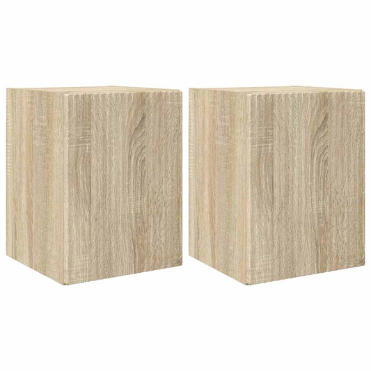 TV Wall Cabinet 2 pcs Sonoma 30 x 31 x 40 cm Engineered Wood TV Wall Cabinet 2 pcs Sonoma 30 x 31 x 40 cm Engineered Wood