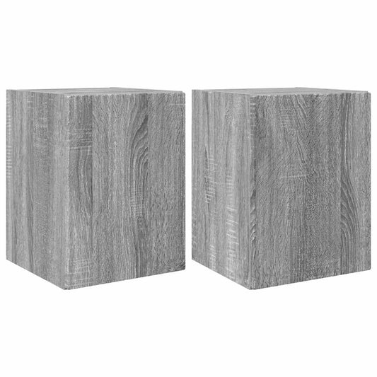 TV Wall Cabinet Wall-mounted 2 pcs Grey Sonoma 30 x 31 x 40 cm TV Wall Cabinet Wall-mounted 2 pcs Grey Sonoma 30 x 31 x 40 cm