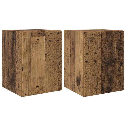 TV Wall Cabinet 2 pcs Old Wood 30 x 31 x 40 cm Engineered Wood TV Wall Cabinet 2 pcs Old Wood 30 x 31 x 40 cm Engineered Wood