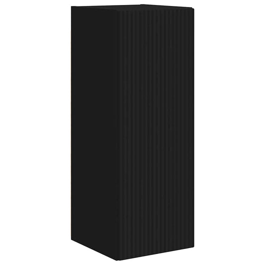 TV Wall Cabinet Black 30 x 31 x 80 cm Engineered Wood TV Wall Cabinet Black 30 x 31 x 80 cm Engineered Wood