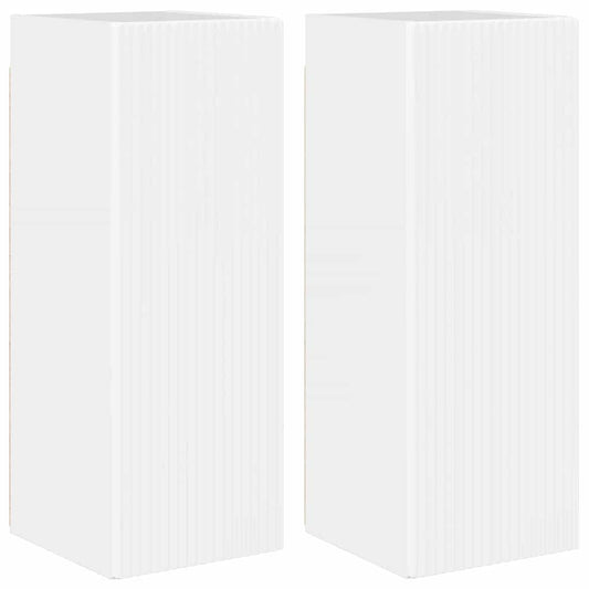 TV Wall Cabinet Wall-mounted 2 pcs Gloss White 30 x 31 x 80 cm TV Wall Cabinet Wall-mounted 2 pcs Gloss White 30 x 31 x 80 cm