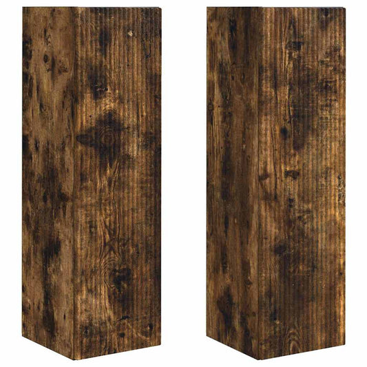 TV Wall Cabinet Wall-mounted 2 pcs Smoked Oak 30 x 31 x 100 cm TV Wall Cabinet Wall-mounted 2 pcs Smoked Oak 30 x 31 x 100 cm