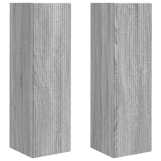 TV Wall Cabinet Wall-mounted 2 pcs Grey Sonoma 30 x 31 x 100 cm TV Wall Cabinet Wall-mounted 2 pcs Grey Sonoma 30 x 31 x 100 cm