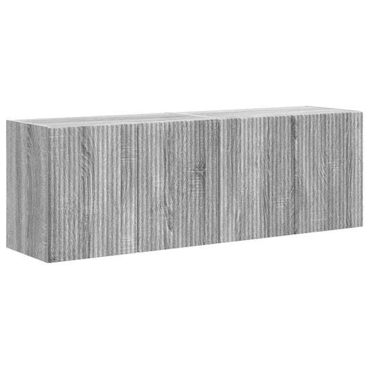 TV Wall Cabinet 2 pcs Grey Sonoma 59.5 x 31 x 40 cm TV Wall Cabinet 2 pcs Grey Sonoma 59.5 x 31 x 40 cm