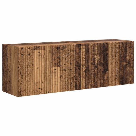 TV Wall Cabinet Wall-mounted 2 pcs Old Wood 59.5 x 31 x 40 cm TV Wall Cabinet Wall-mounted 2 pcs Old Wood 59.5 x 31 x 40 cm