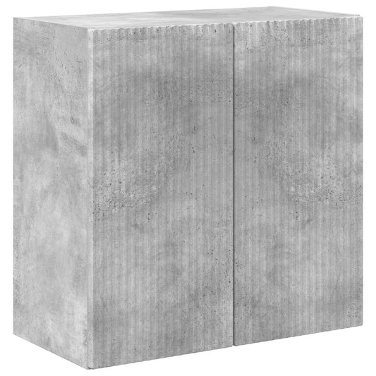 TV Wall Cabinet 59.5 x 31 x 60 cm Concrete Grey Engineered Wood TV Wall Cabinet 59.5 x 31 x 60 cm Concrete Grey Engineered Wood