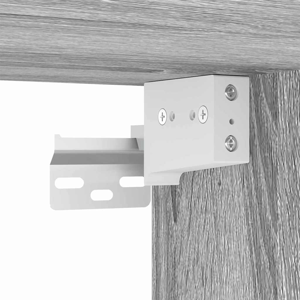 TV Wall Cabinet Grey Sonoma 59.5 x 31 x 100 cm Engineered Wood