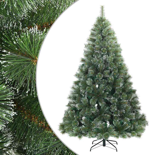 Artificial Hinged Christmas Tree Snow Flocked Green 210 cm Artificial Hinged Christmas Tree Snow Flocked Green 210 cm