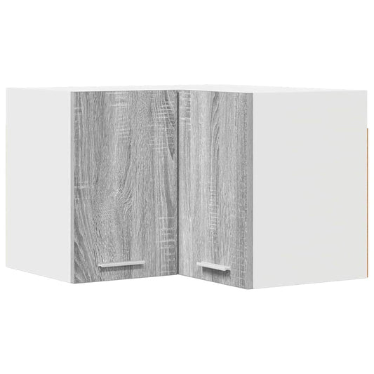Hanging Cabinet Grey Sonoma and White 57 x 57 x 40 cm Hanging Cabinet Grey Sonoma and White 57 x 57 x 40 cm