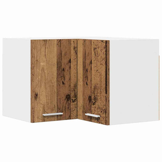 Hanging Cabinet Old Wood and White 57 x 57 x 40 cm Hanging Cabinet Old Wood and White 57 x 57 x 40 cm