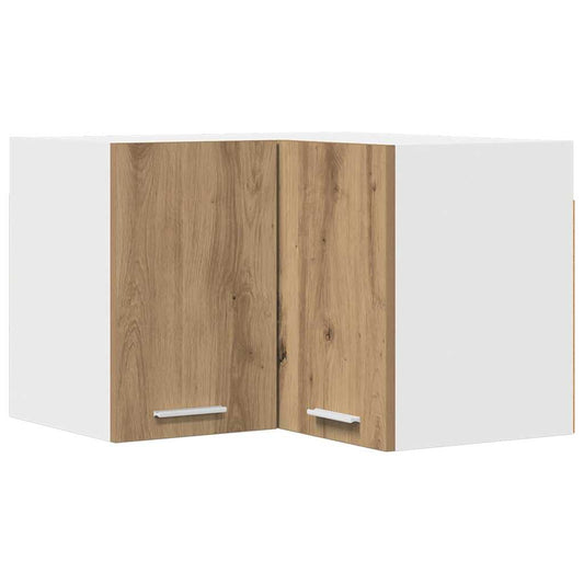 Hanging Cabinet Artisan Oak and White 57 x 57 x 40 cm Hanging Cabinet Artisan Oak and White 57 x 57 x 40 cm