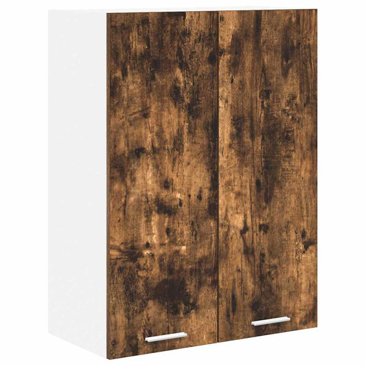 Hanging Cabinet Smoked Oak 60 x 31 x 80 cm Engineered Wood Hanging Cabinet Smoked Oak 60 x 31 x 80 cm Engineered Wood