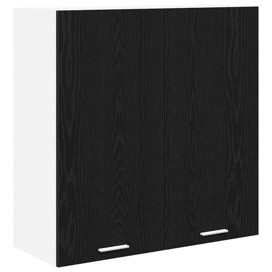 Hanging Cabinet Black Oak 80 x 31 x 80 cm Engineered Wood Hanging Cabinet Black Oak 80 x 31 x 80 cm Engineered Wood