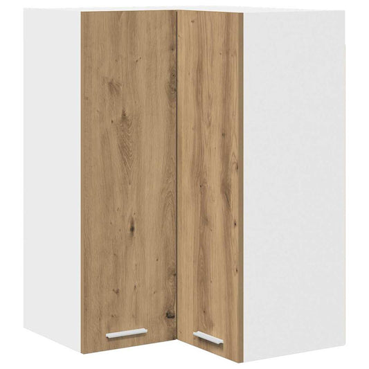 Hanging Cabinet Artisan Oak and White 57 x 57 x 80 cm Hanging Cabinet Artisan Oak and White 57 x 57 x 80 cm