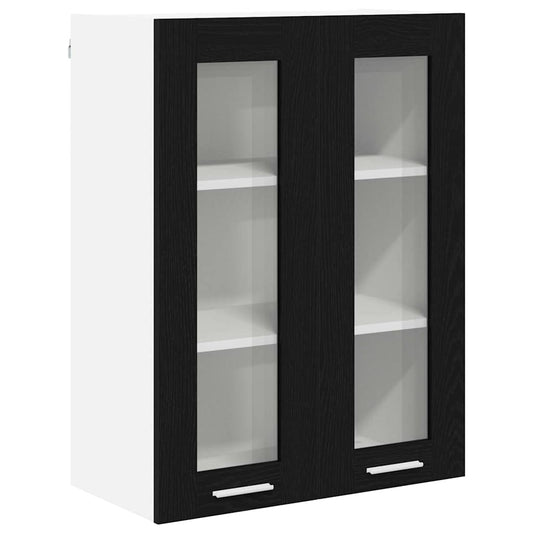 Hanging Cabinet Black Oak 60 x 31 x 80 cm Engineered Wood Hanging Cabinet Black Oak 60 x 31 x 80 cm Engineered Wood