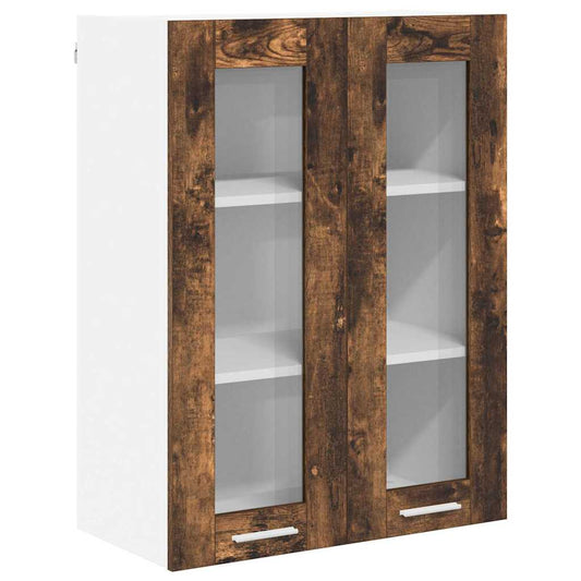 Hanging Cabinet Smoked Oak 60 x 31 x 80 cm Engineered Wood Hanging Cabinet Smoked Oak 60 x 31 x 80 cm Engineered Wood