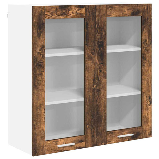 Hanging Cabinet Smoked Oak 80 x 31 x 80 cm Engineered Wood Hanging Cabinet Smoked Oak 80 x 31 x 80 cm Engineered Wood