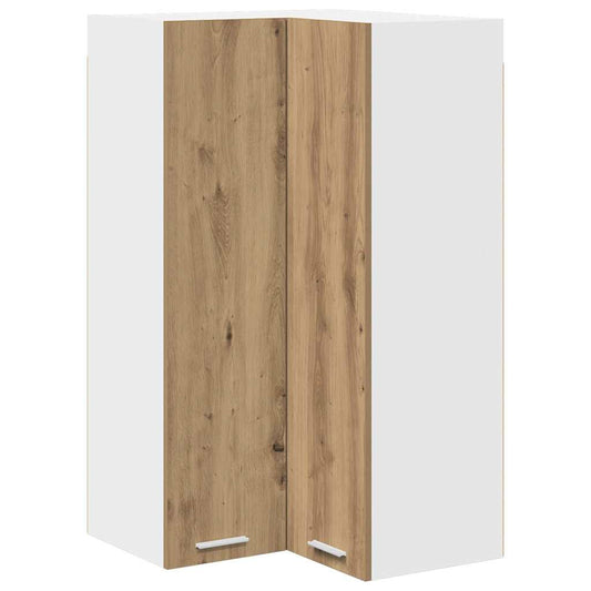Hanging Cabinet Artisan Oak and White 57 x 57 x 100 cm Hanging Cabinet Artisan Oak and White 57 x 57 x 100 cm