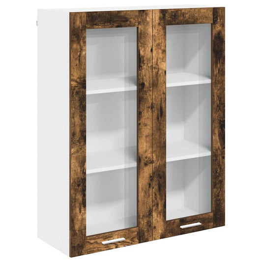 Hanging Cabinet Smoked Oak 80 x 31 x 100 cm Engineered Wood Hanging Cabinet Smoked Oak 80 x 31 x 100 cm Engineered Wood