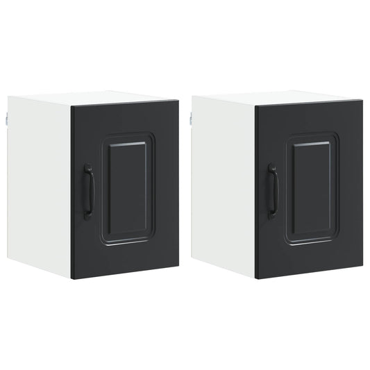 Dishwasher Panel Kalmar 2 pcs Black Engineered Wood Dishwasher Panel Kalmar 2 pcs Black Engineered Wood