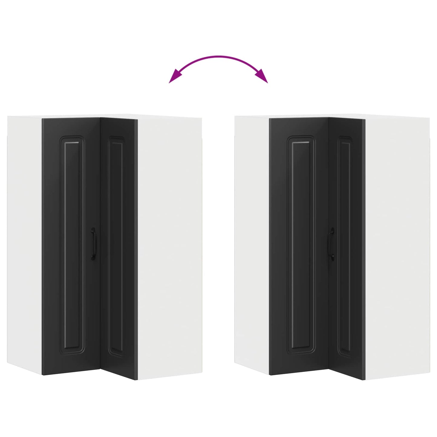 Dishwasher Panel Kalmar Black 57 x 57 x 100 cm Engineered Wood