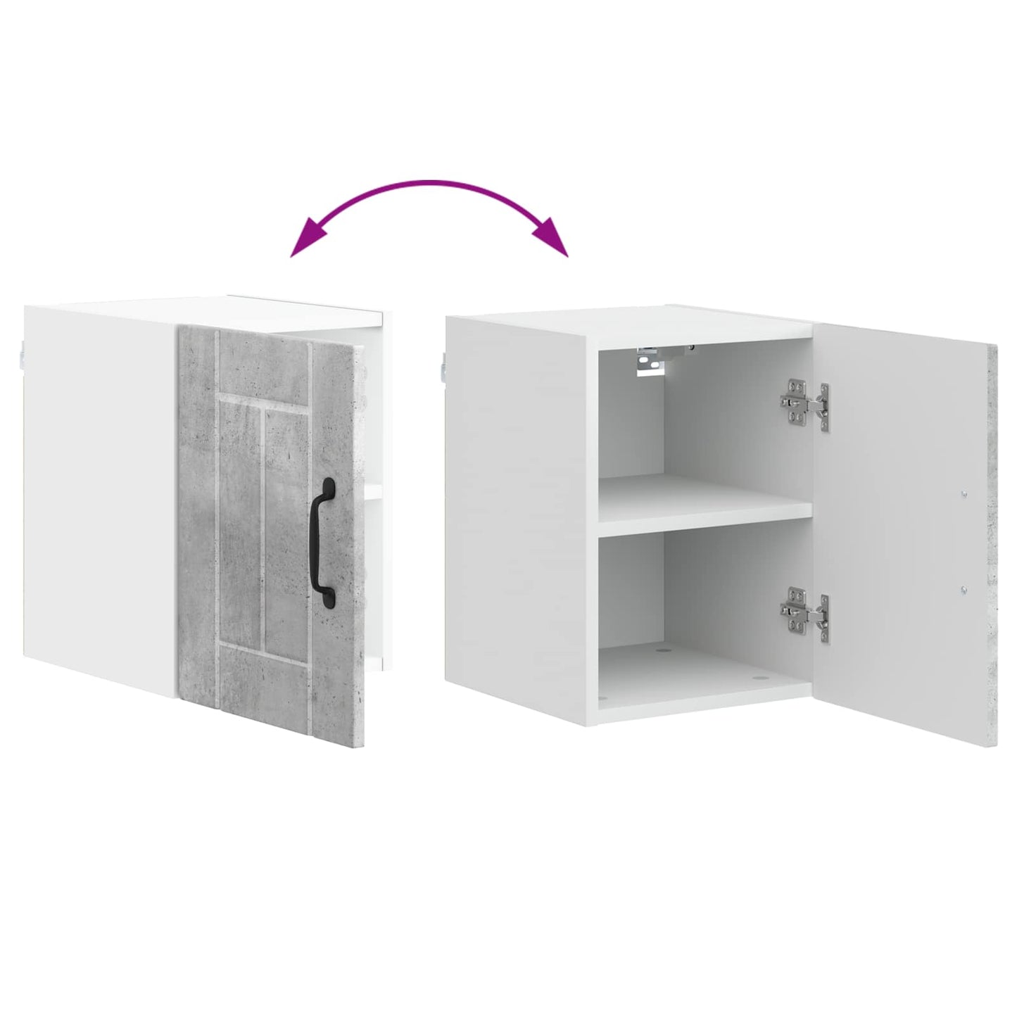 Wall Cabinet LUCCA Concrete Grey 30 x 31 x 40 cm