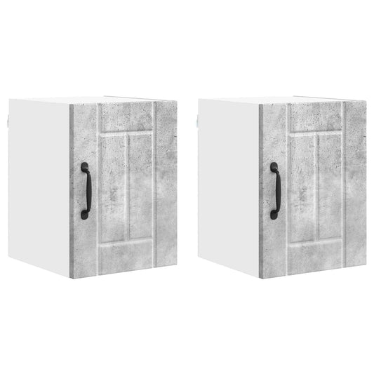 Wall Cabinet LUCCA 2 pcs Concrete Grey 30 x 31 x 40 cm Wall Cabinet LUCCA 2 pcs Concrete Grey 30 x 31 x 40 cm