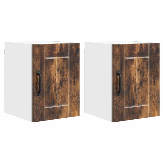Wall Cabinet LUCCA 2 pcs Smoked Oak 30 x 31 x 40 cm Wall Cabinet LUCCA 2 pcs Smoked Oak 30 x 31 x 40 cm