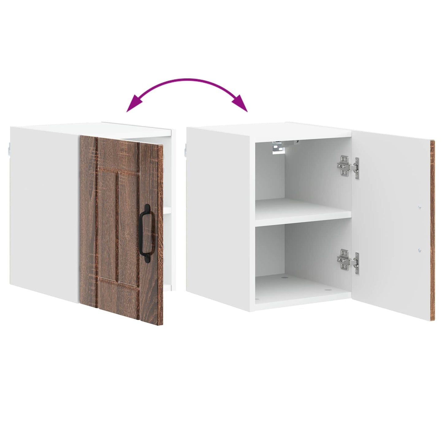 Wall Cabinet LUCCA Brown Oak 30 x 31 x 40 cm Engineered Wood
