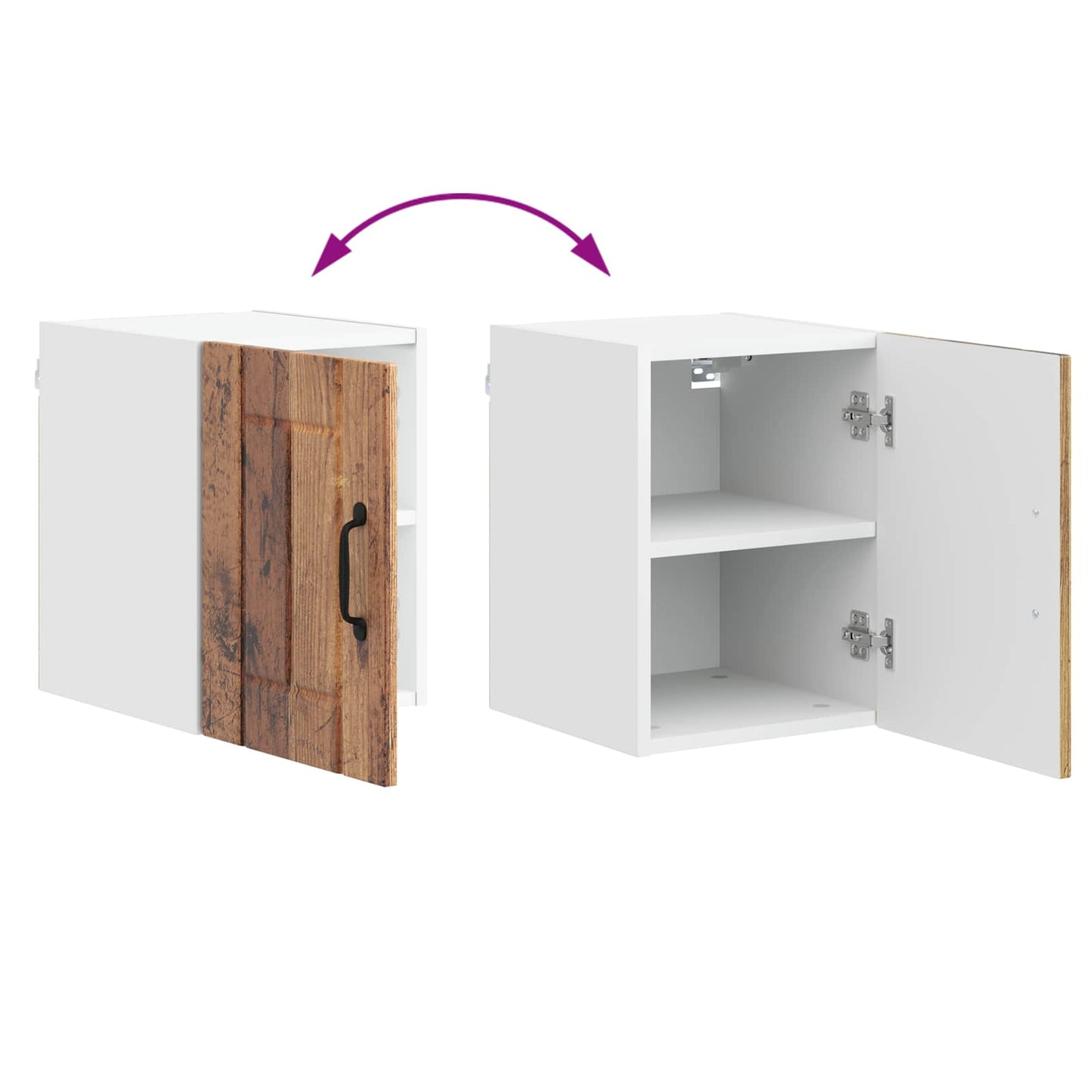 Wall Cabinet LUCCA Old Wood 30 x 31 x 40 cm Engineered Wood