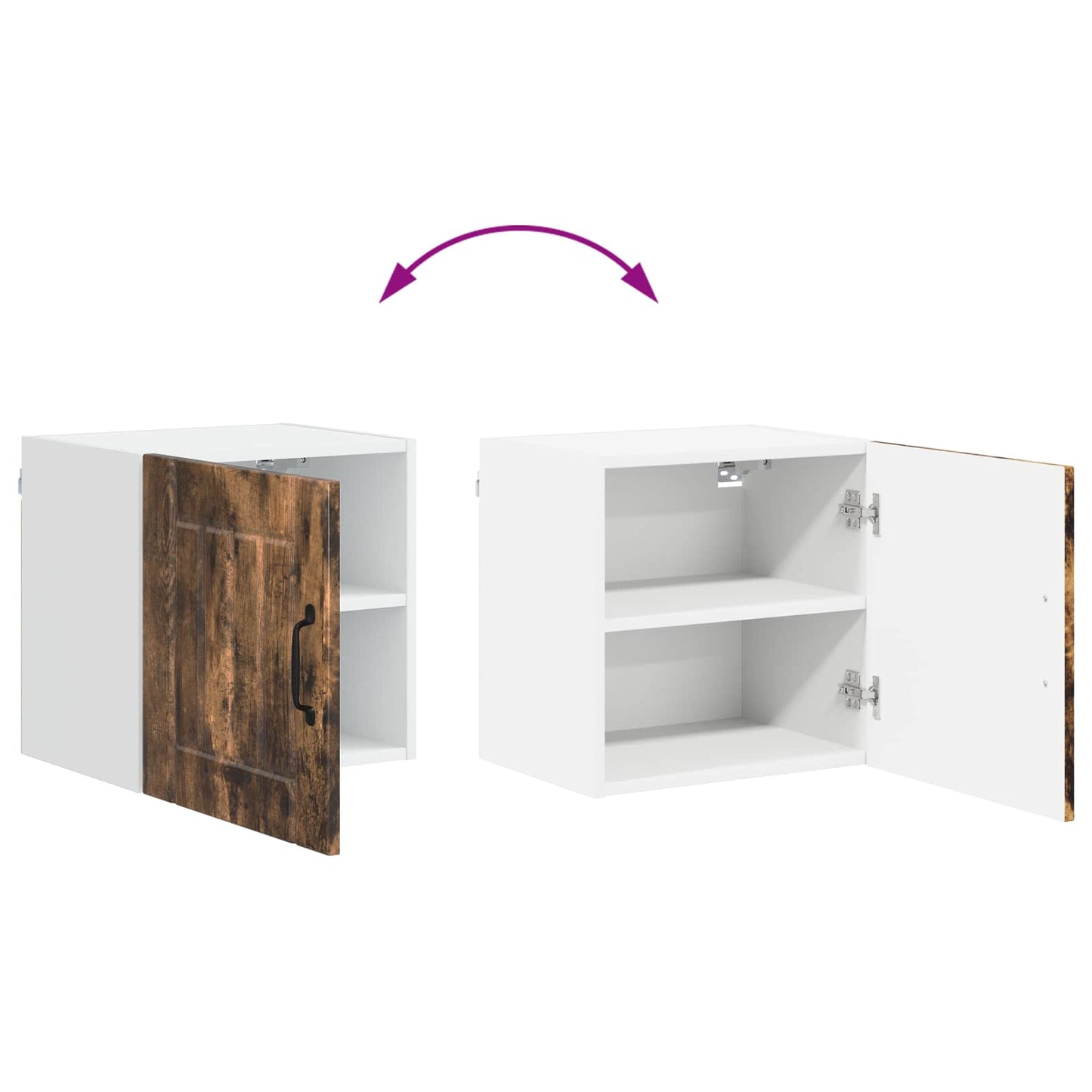 Wall Cabinet LUCCA 2 pcs Smoked Oak 40 x 31 x 40 cm