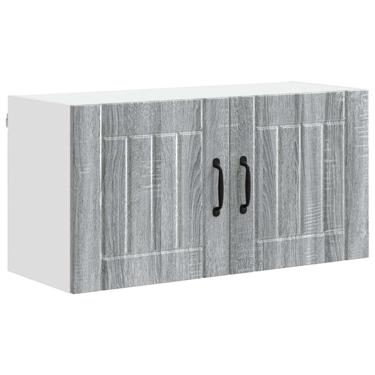 Wall Cabinet LUCCA Grey Sonoma 80 x 31 x 40 cm Engineered Wood Wall Cabinet LUCCA Grey Sonoma 80 x 31 x 40 cm Engineered Wood