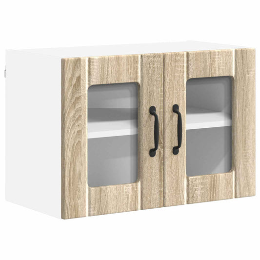 Wall Glass Cabinet LUCCA Sonoma Oak 60 x 31 x 40 cm Wall Glass Cabinet LUCCA Sonoma Oak 60 x 31 x 40 cm