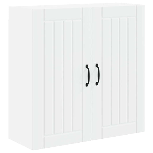 Wall Cabinet LUCCA White 80 x 31 x 80 cm Engineered Wood Wall Cabinet LUCCA White 80 x 31 x 80 cm Engineered Wood