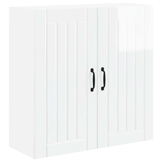 Wall Cabinet LUCCA High Gloss White 80 x 31 x 80 cm Wall Cabinet LUCCA High Gloss White 80 x 31 x 80 cm