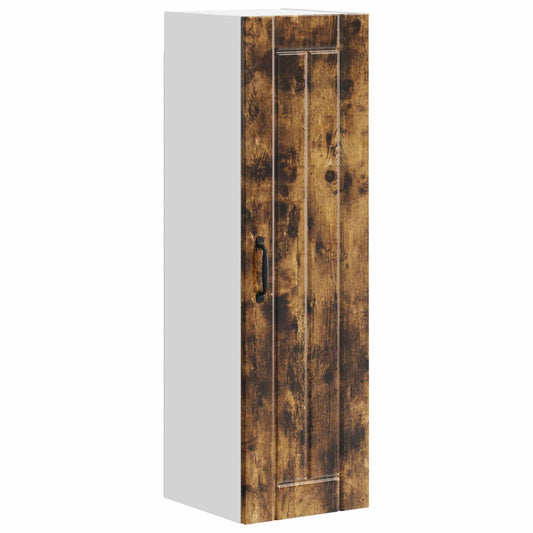Wall Cabinet LUCCA Smoked Oak 30 x 31 x 100 cm Engineered Wood Wall Cabinet LUCCA Smoked Oak 30 x 31 x 100 cm Engineered Wood