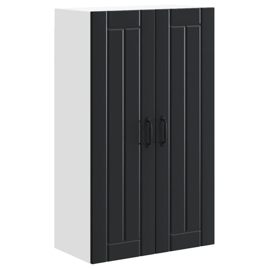 Wall Cabinet LUCCA Black 60 x 31 x 100 cm Engineered Wood Wall Cabinet LUCCA Black 60 x 31 x 100 cm Engineered Wood