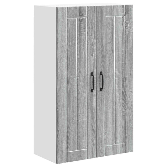 Wall Cabinet LUCCA Grey Sonoma 60 x 31 x 100 cm Engineered Wood Wall Cabinet LUCCA Grey Sonoma 60 x 31 x 100 cm Engineered Wood