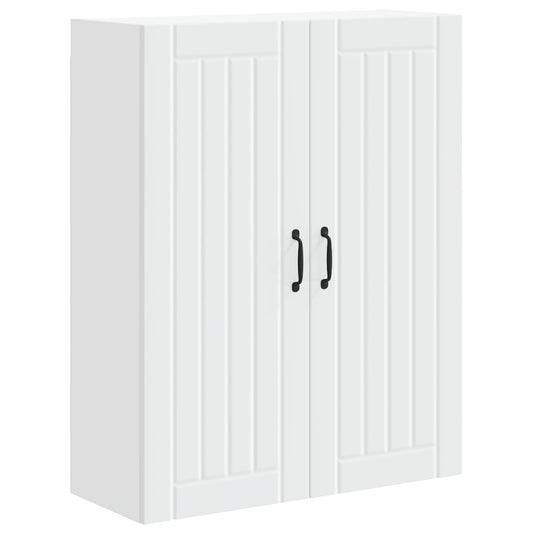 Wall Cabinet LUCCA White 80 x 31 x 100 cm Engineered Wood Wall Cabinet LUCCA White 80 x 31 x 100 cm Engineered Wood