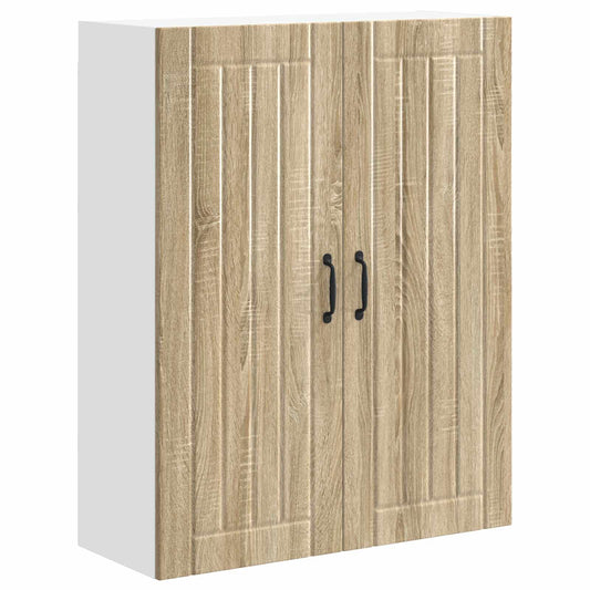 Wall Cabinet LUCCA Sonoma Oak 80 x 31 x 100 cm Engineered Wood Wall Cabinet LUCCA Sonoma Oak 80 x 31 x 100 cm Engineered Wood