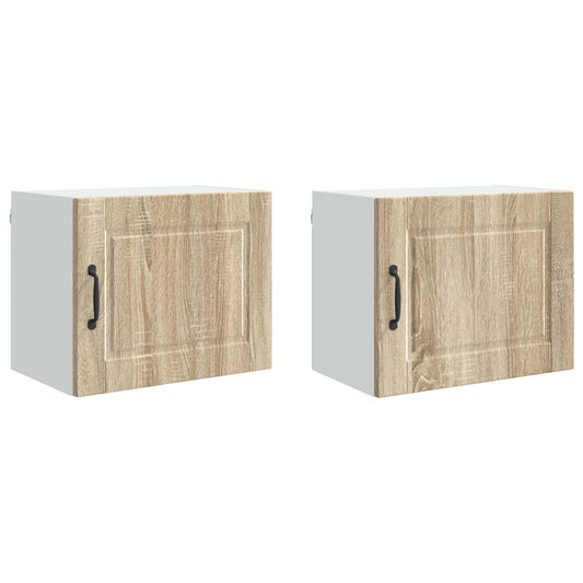 Wall Cabinet PORTO 2 pcs Sonoma Oak Engineered Wood Wall Cabinet PORTO 2 pcs Sonoma Oak Engineered Wood