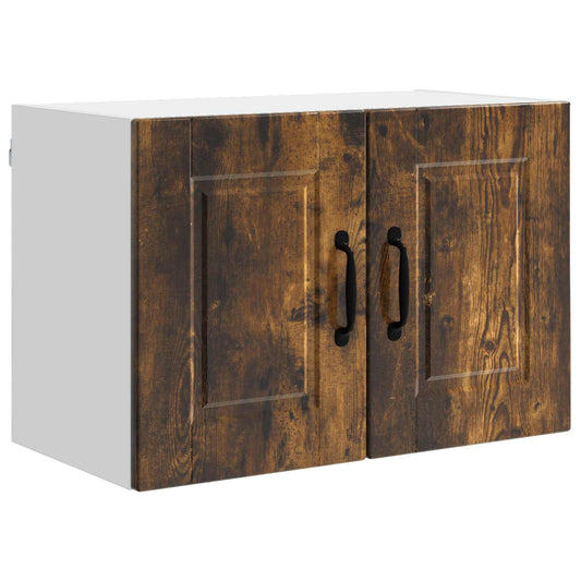 Wall Cabinet PORTO Smoked Oak 60 x 31 x 40 cm Engineered Wood Wall Cabinet PORTO Smoked Oak 60 x 31 x 40 cm Engineered Wood