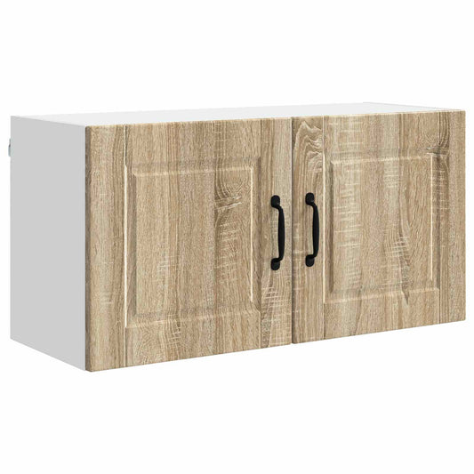 Wall Cabinet PORTO Sonoma Oak 80 x 31 x 40 cm Engineered Wood Wall Cabinet PORTO Sonoma Oak 80 x 31 x 40 cm Engineered Wood