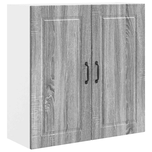 Wall Cabinet PORTO Grey Sonoma 80 x 31 x 80 cm Engineered Wood Wall Cabinet PORTO Grey Sonoma 80 x 31 x 80 cm Engineered Wood