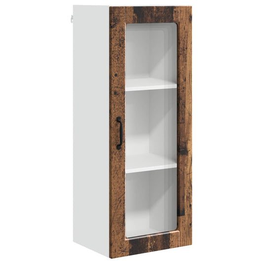 Wall Glass Cabinet PORTO Old Wood 40 x 31 x 100 cm Wall Glass Cabinet PORTO Old Wood 40 x 31 x 100 cm