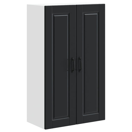 Wall Cabinet PORTO Black 60 x 31 x 100 cm Engineered Wood Wall Cabinet PORTO Black 60 x 31 x 100 cm Engineered Wood
